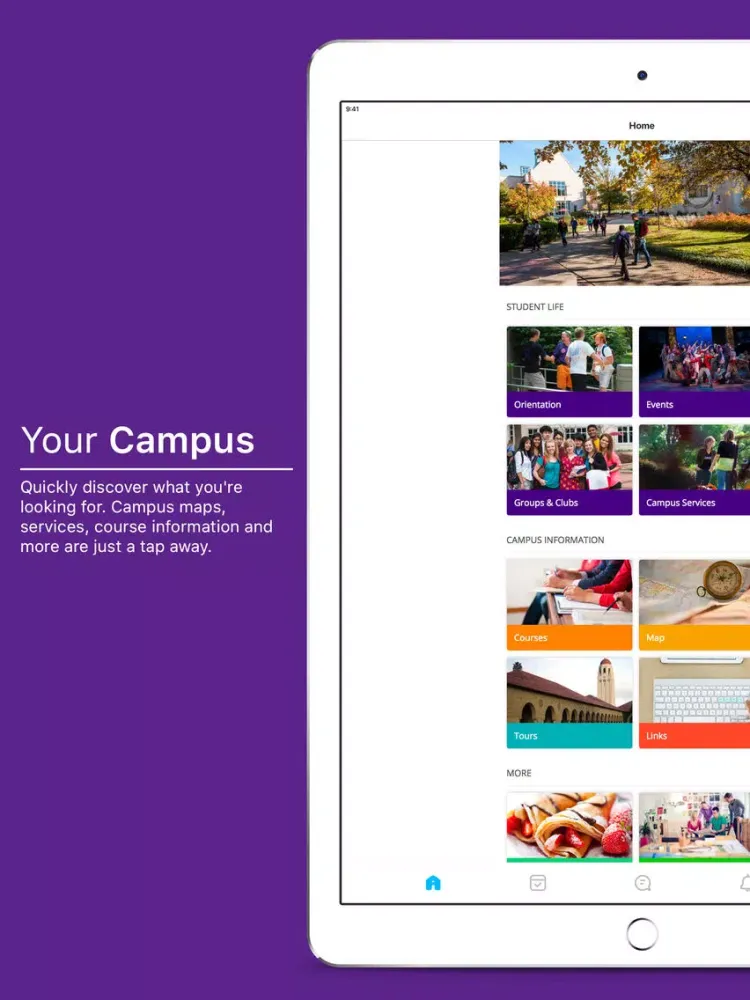 Zrzuty ekranu University of Evansville App iPad 