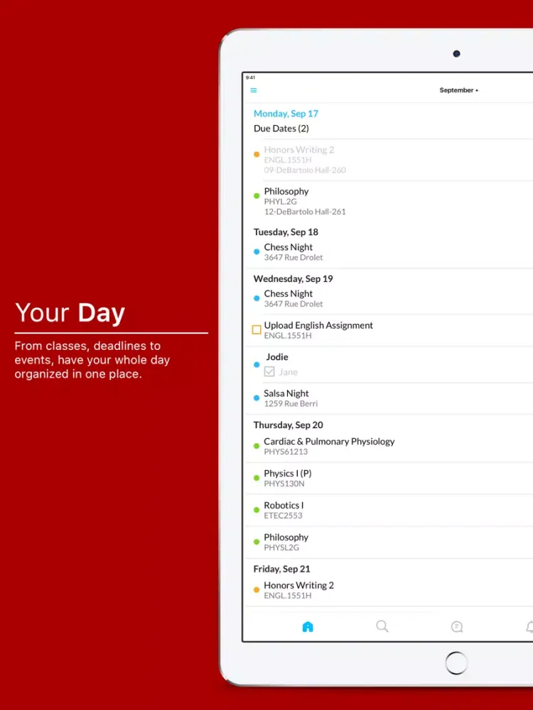 Hanover College App iPad  Screenshots