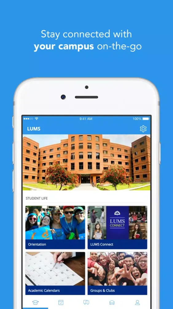 Tangkapan skrin Life at LUMS
