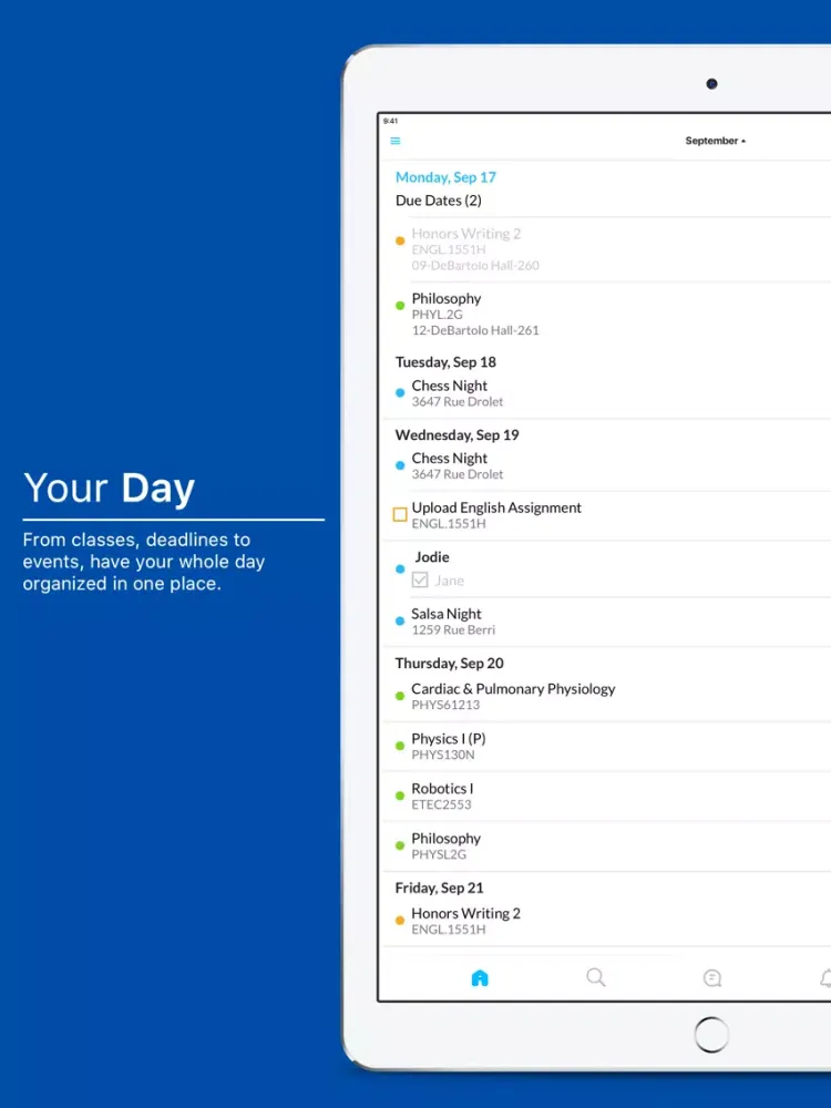 Capturas de pantalla de Mayville State University iPad 