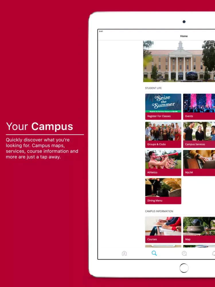 University of Mobile iPad 应用截图