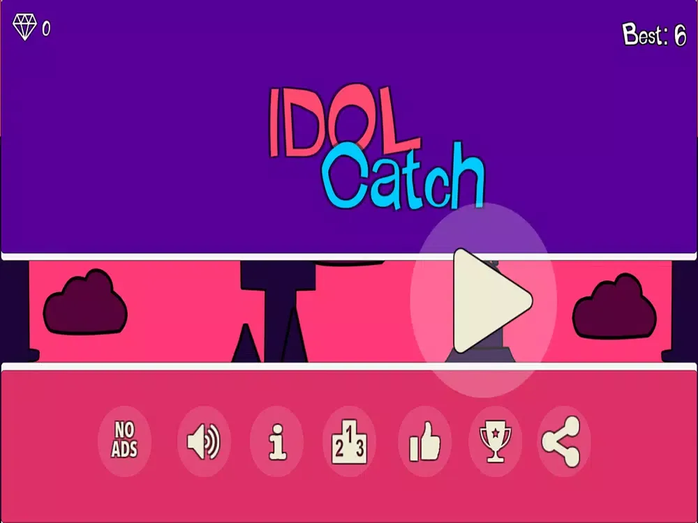 Tangkapan layar Idol Catch iPad 
