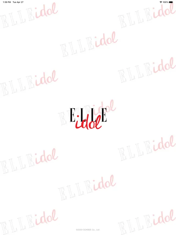 Tangkapan skrin ELLE IDOL Thailand iPad 