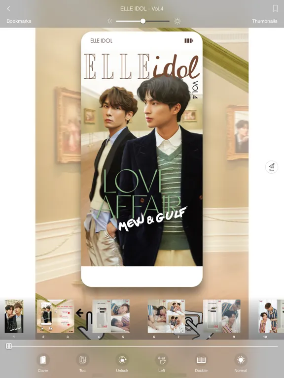 Tangkapan skrin ELLE IDOL Thailand iPad 