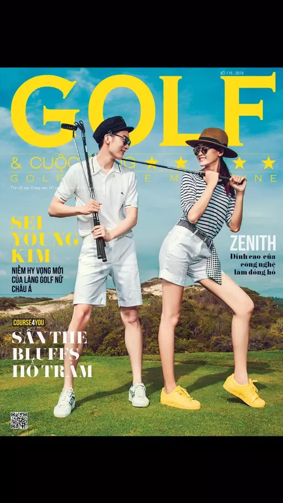 Capturas de tela do Golf&Life Magazine