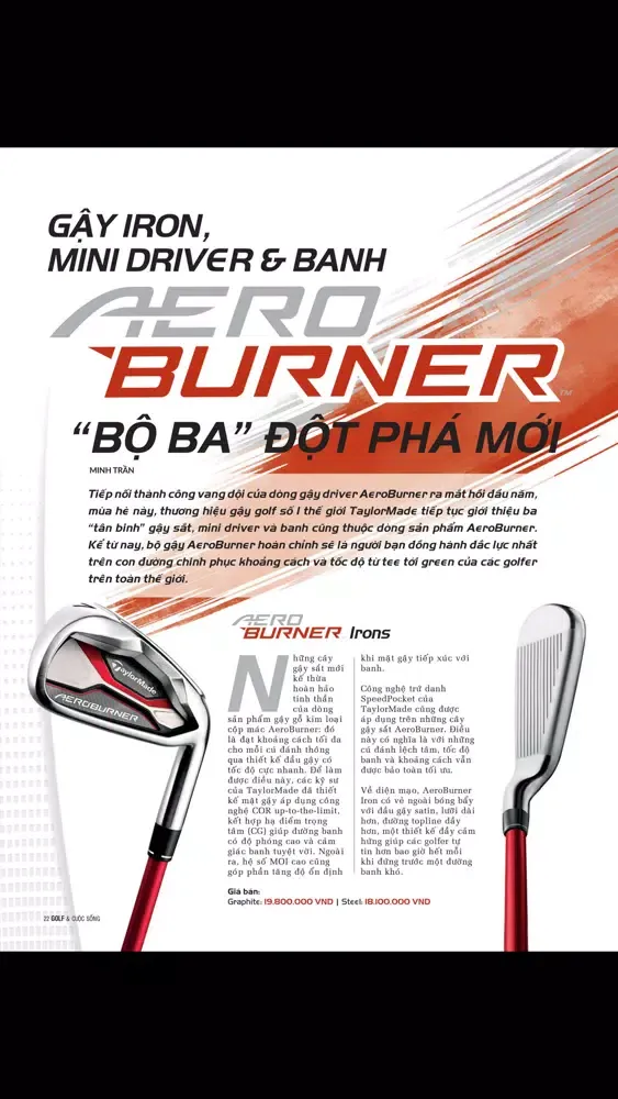 Capturas de tela do Golf&Life Magazine