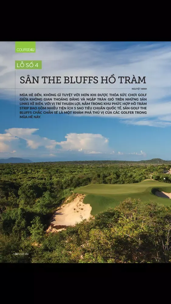 Capturas de tela do Golf&Life Magazine