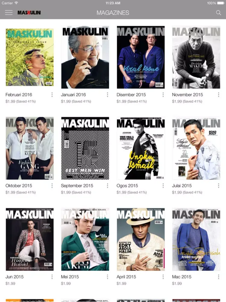 Maskulin iPad  স্ক্রিনশট