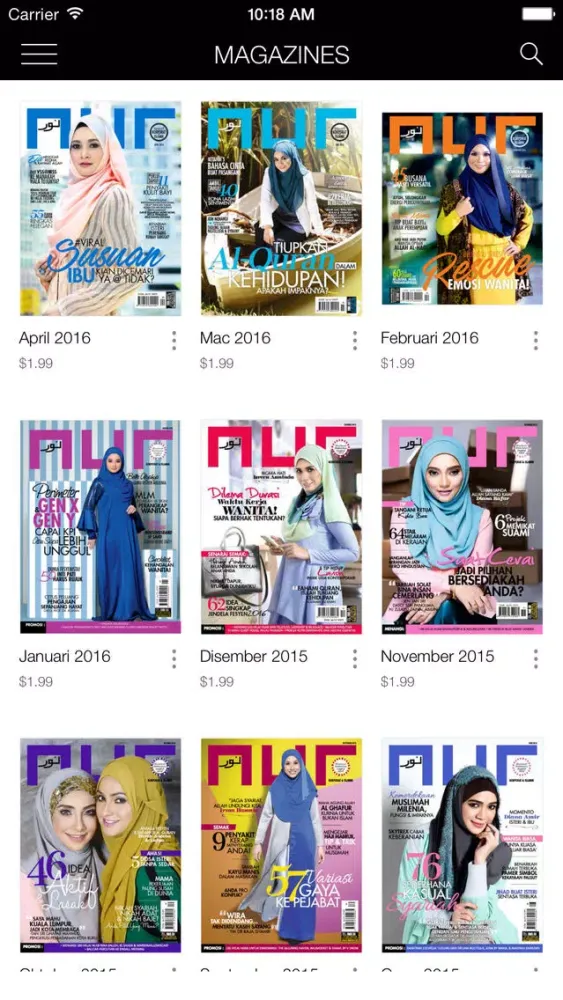 Ảnh chụp màn hình của Nur Magazine