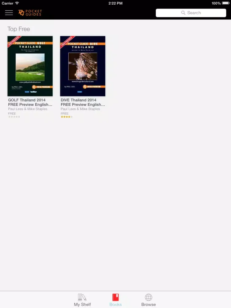 Tangkapan layar Pocket Thailand iPad 