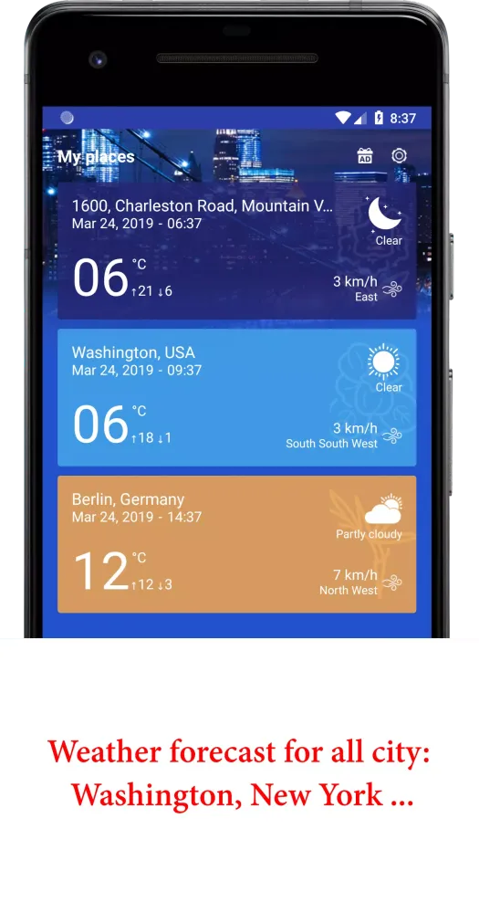 Now Weather Screenshots