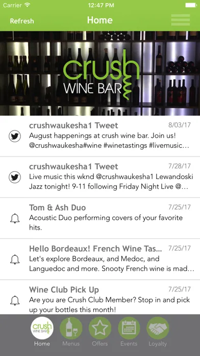 Crush Wine Bar Ekran Görüntüleri
