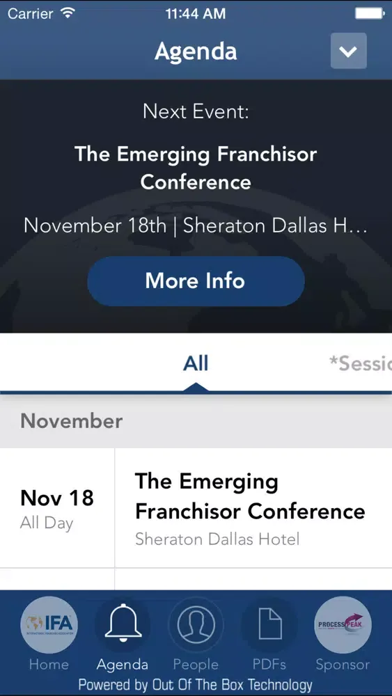 Ảnh chụp màn hình của IFA - Emerging Franchisor Conference
