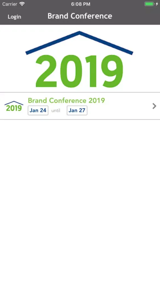 Capturas de tela do Brand Conference