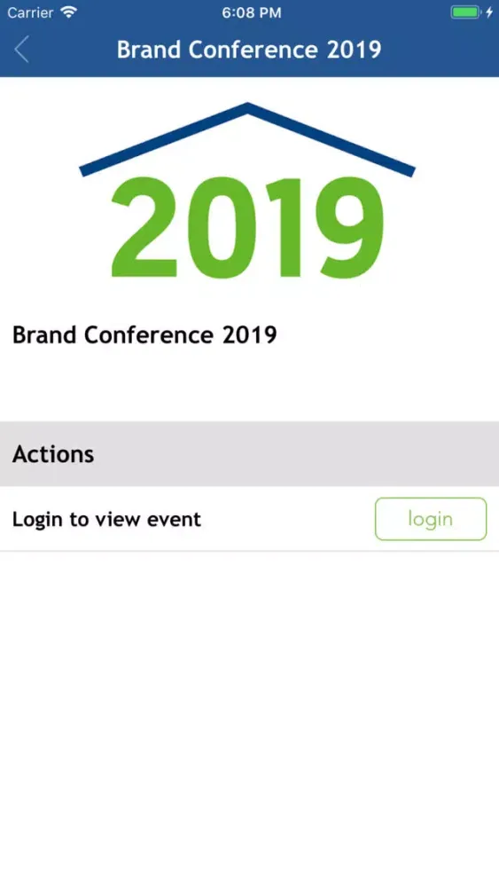 Capturas de tela do Brand Conference