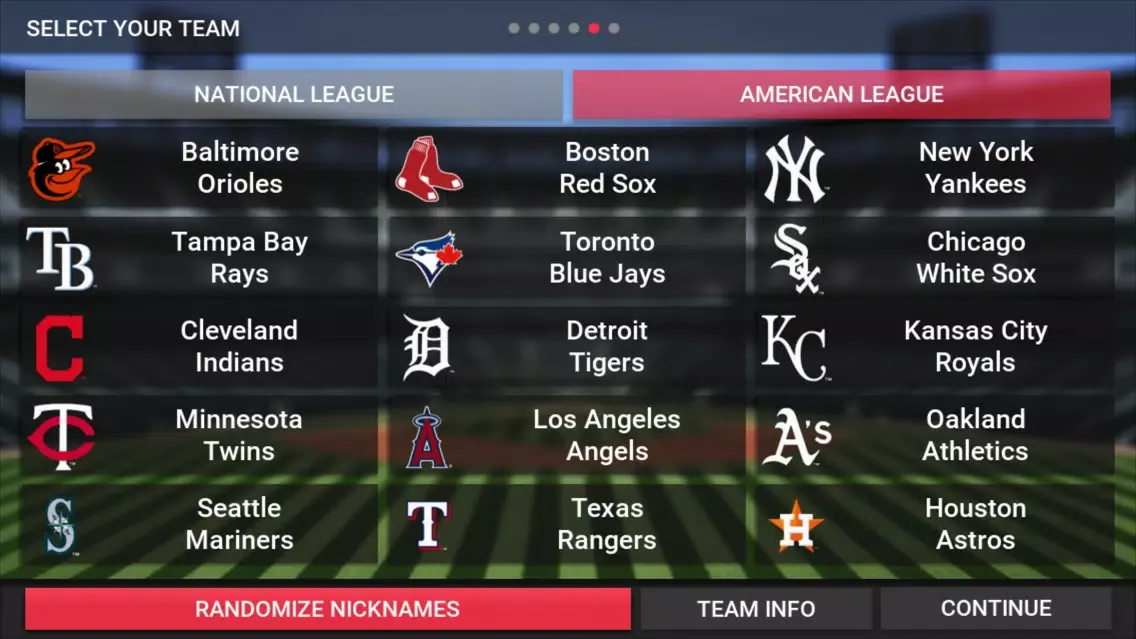 Tangkapan skrin MLB Manager 2018