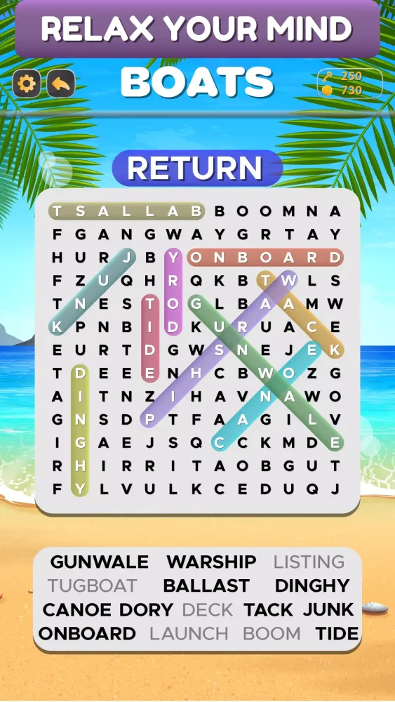 Capturas de tela do Word Search : Puzzle Game