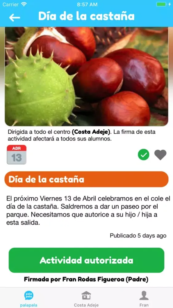 Capturas de pantalla de palapala