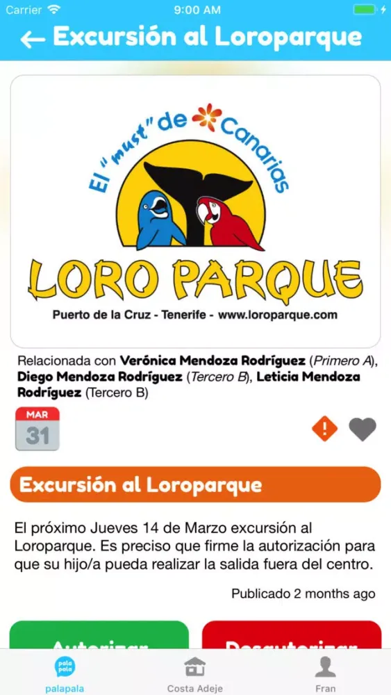 Capturas de pantalla de palapala