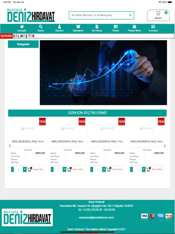 Deniz Hırdavat B2B iPad  스크린샷