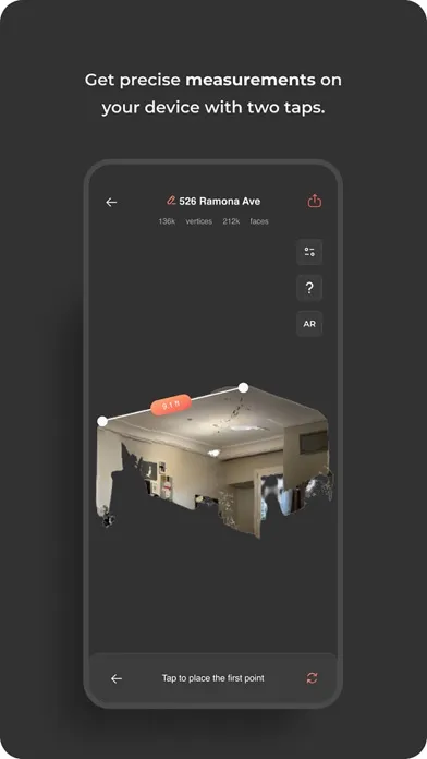 Capturas de tela do OpalAi - ScanTo3D & Floorplan