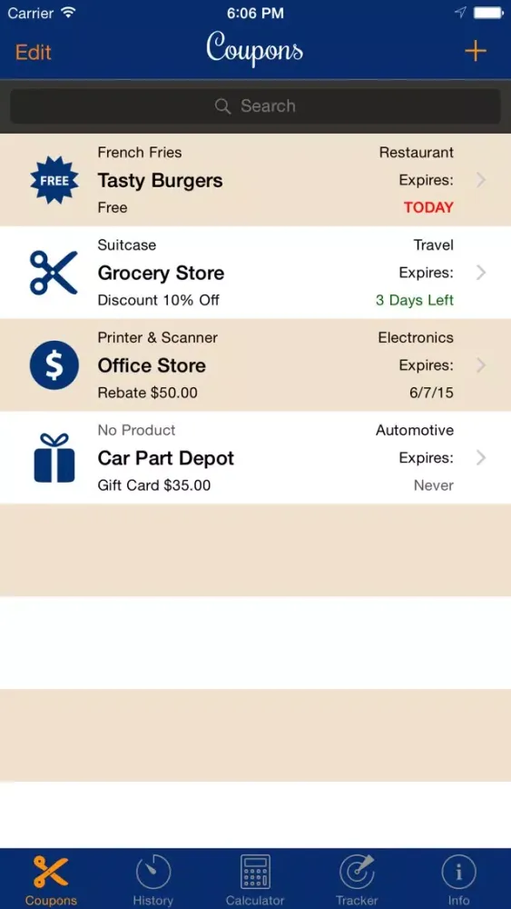 Coupon Reminders應用截圖