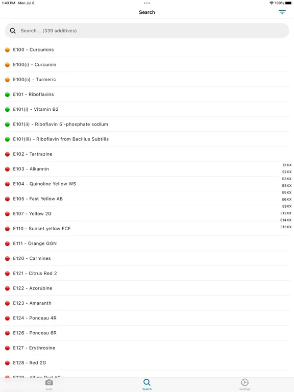 Screenshot di Open Additives iPad 