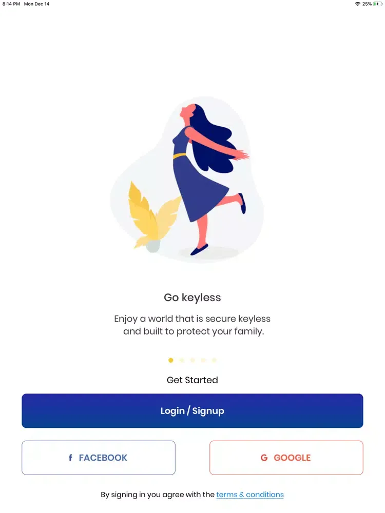 ภาพหน้าจอของ Open MyHome iPad 