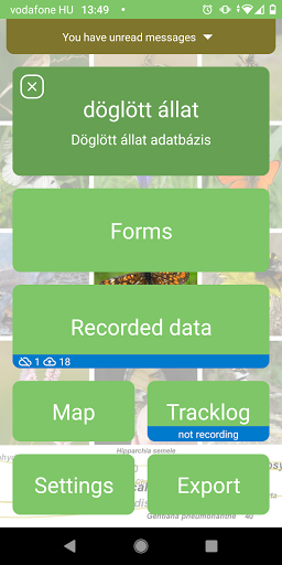 OpenBioMaps data forms Screenshots