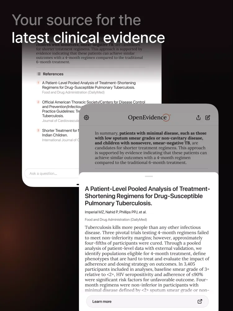 OpenEvidence Screenshots