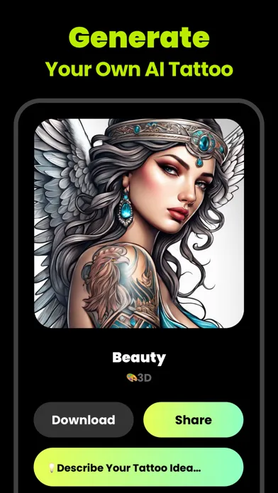 Ink Tattoo - AI Tattoo Maker Ekran Görüntüleri