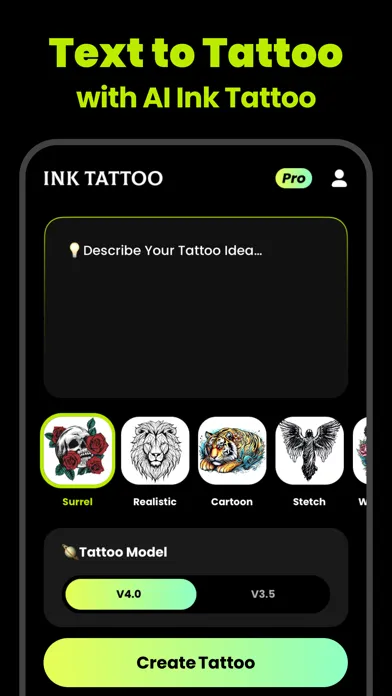 Ink Tattoo - AI Tattoo Maker Ekran Görüntüleri