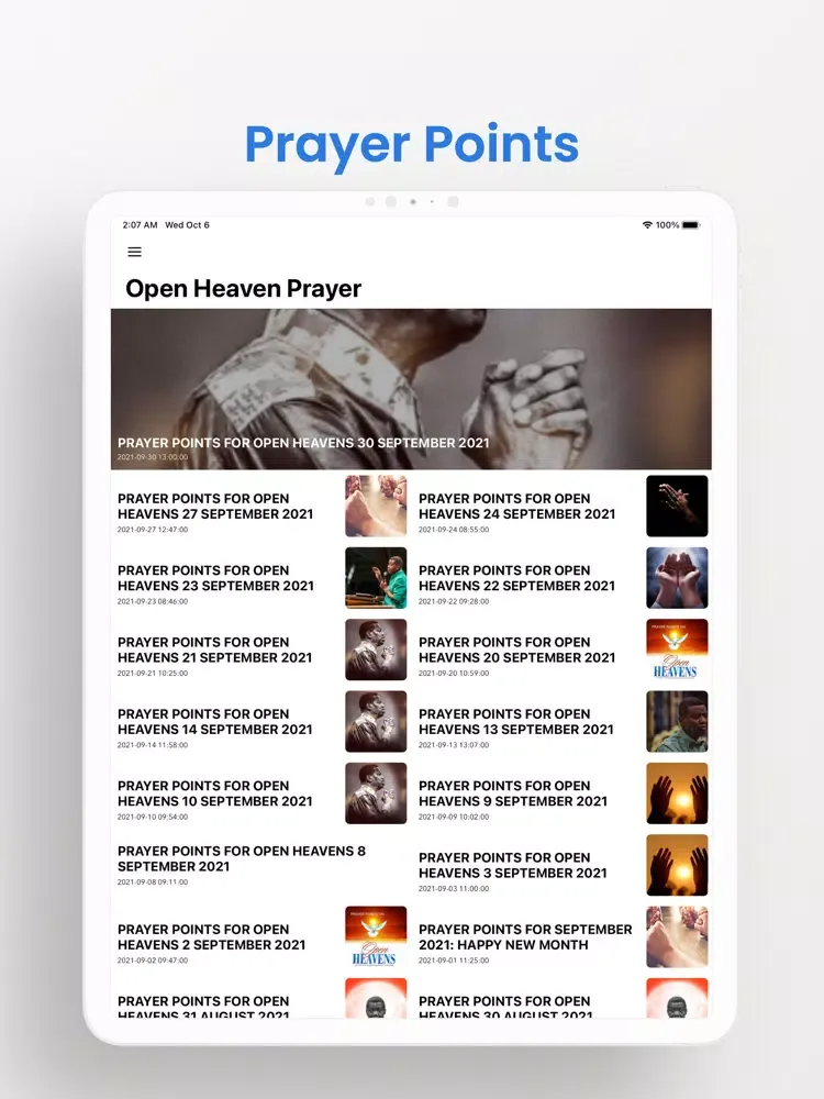 Captures d'écran de Open heaven devotional plus iPad 