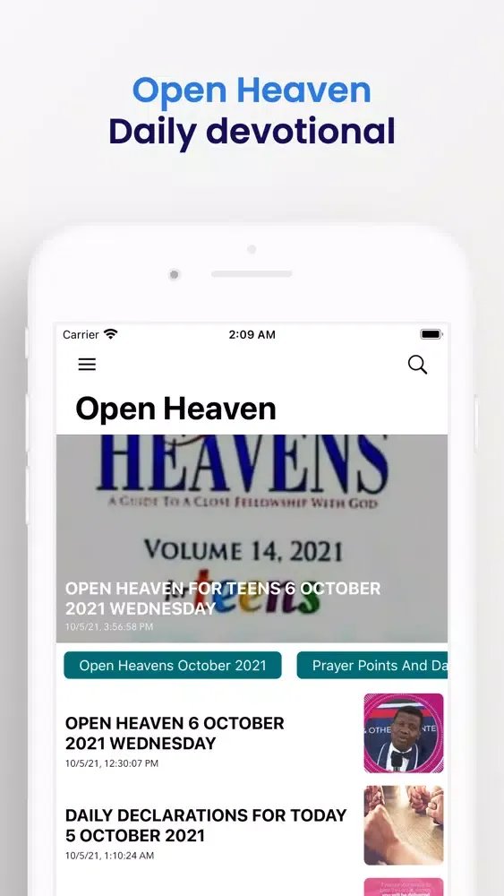 Captures d'écran de Open heaven devotional plus