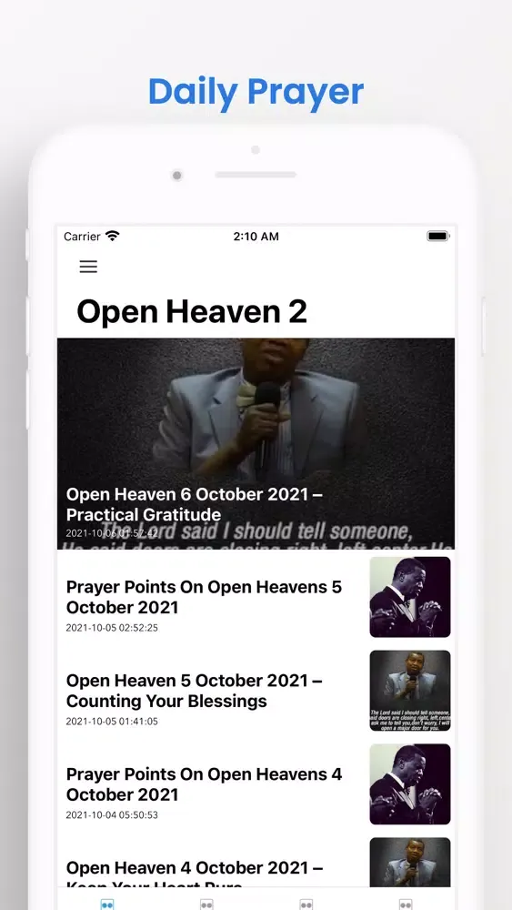 Captures d'écran de Open heaven devotional plus