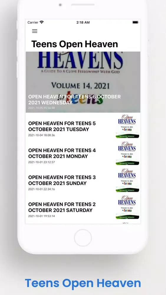 Captures d'écran de Open heaven devotional plus