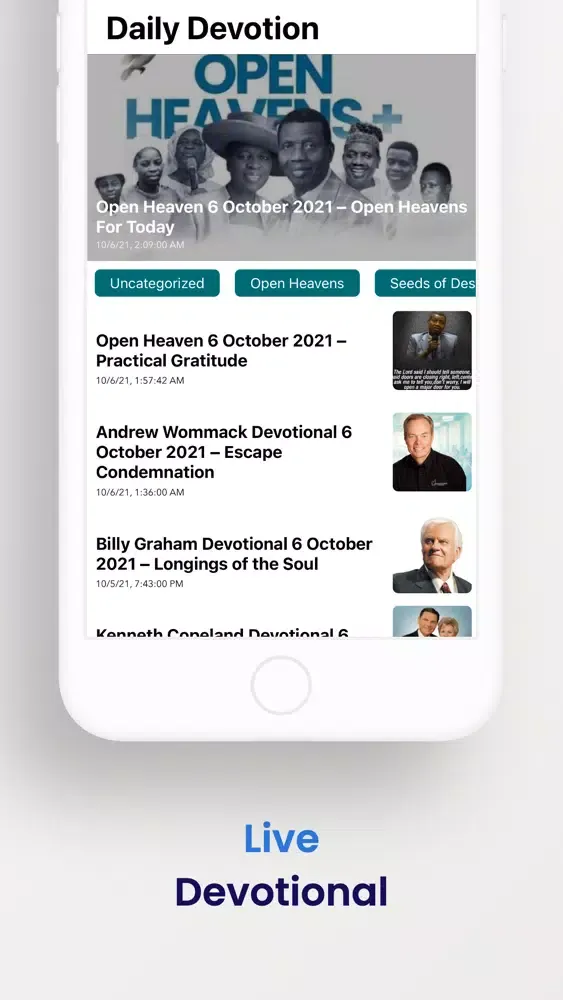Captures d'écran de Open heaven devotional plus
