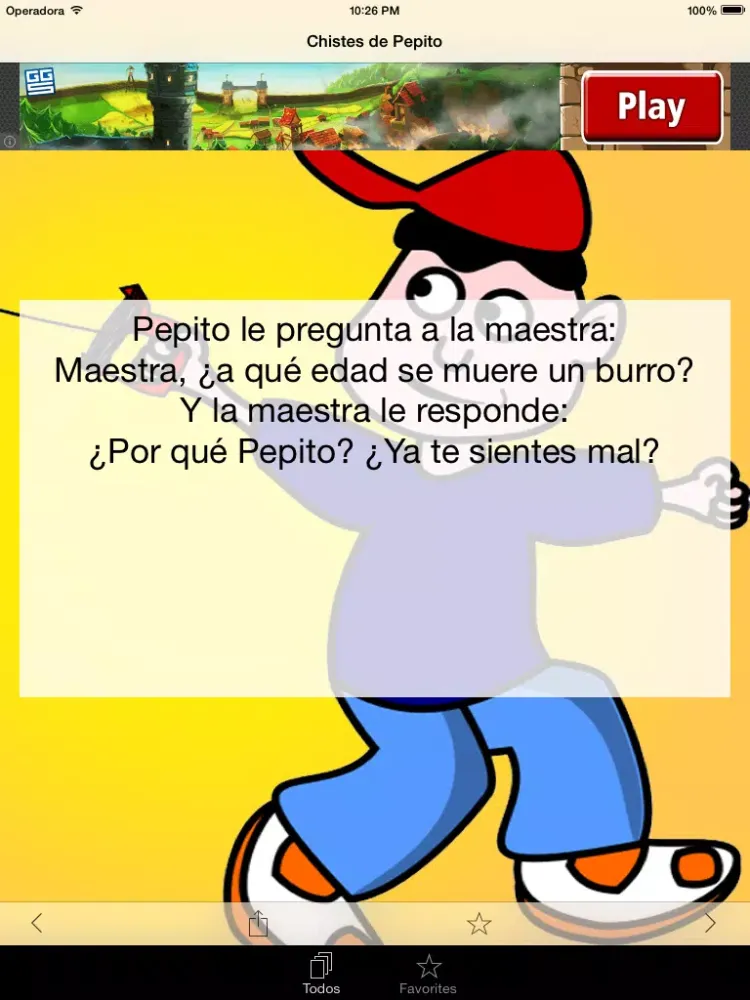 Tangkapan skrin Chistes de Pepito iPad 