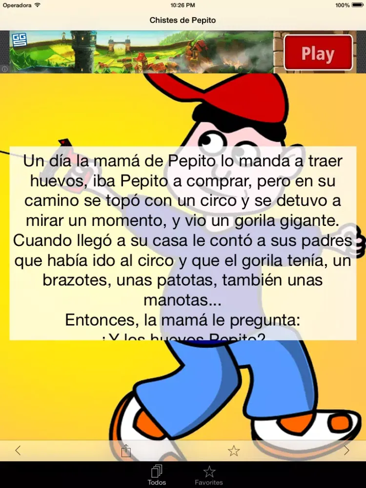 Tangkapan skrin Chistes de Pepito iPad 