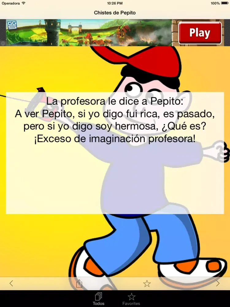 Tangkapan skrin Chistes de Pepito iPad 