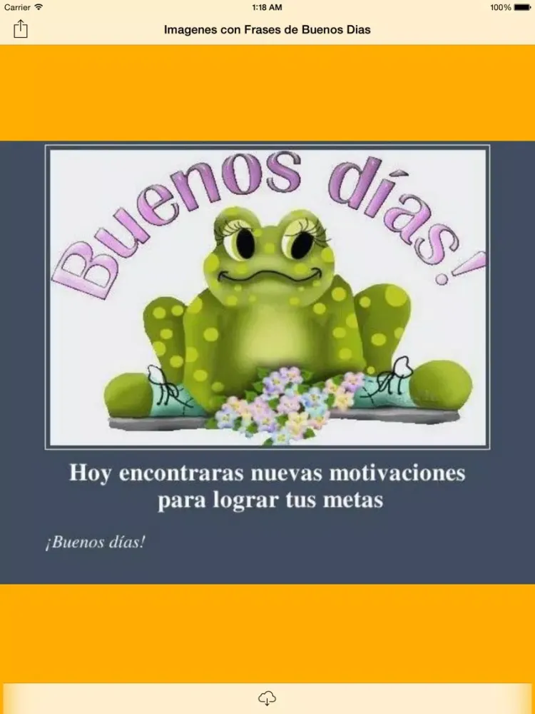 Capturas de tela do Imagenes con Frases de Buenos Dias iPad 
