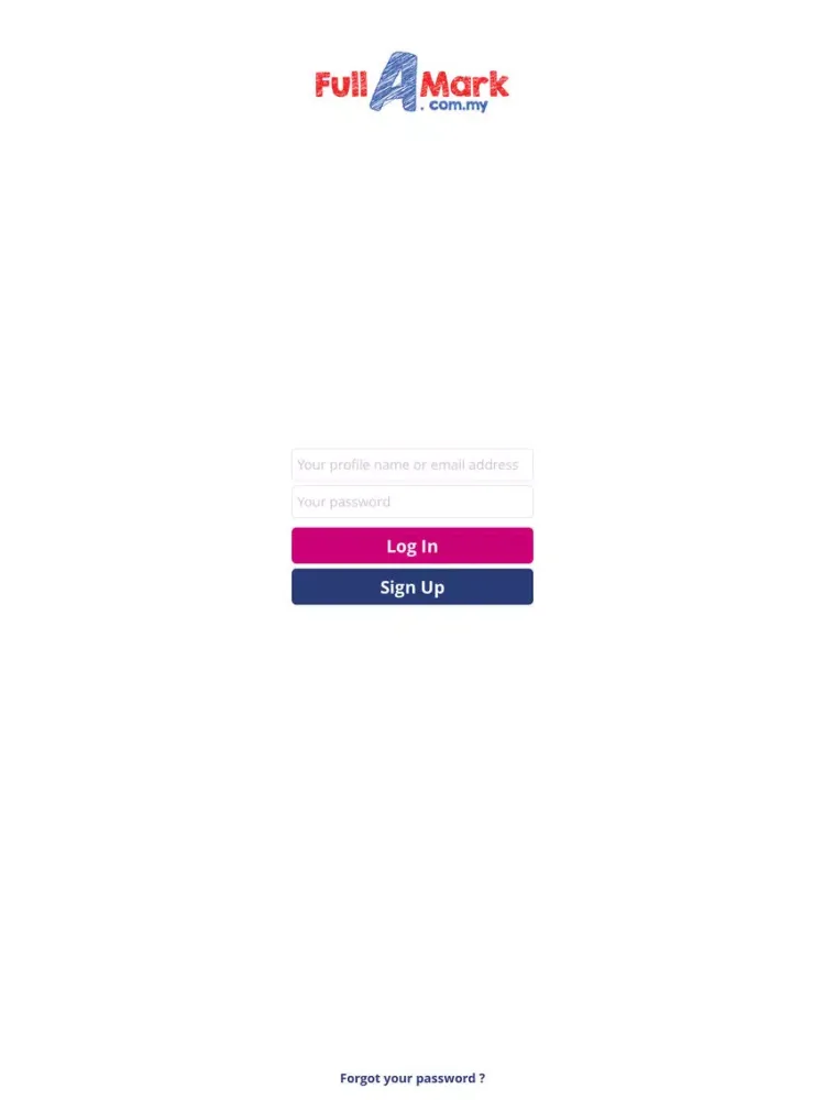 Ảnh chụp màn hình của Fullamark iPad 