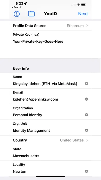 YouID -- Credentials Generator स्क्रीनशॉट