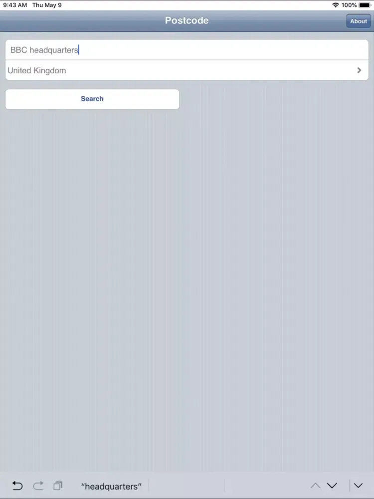 Screenshot di Zipcode tool iPad 