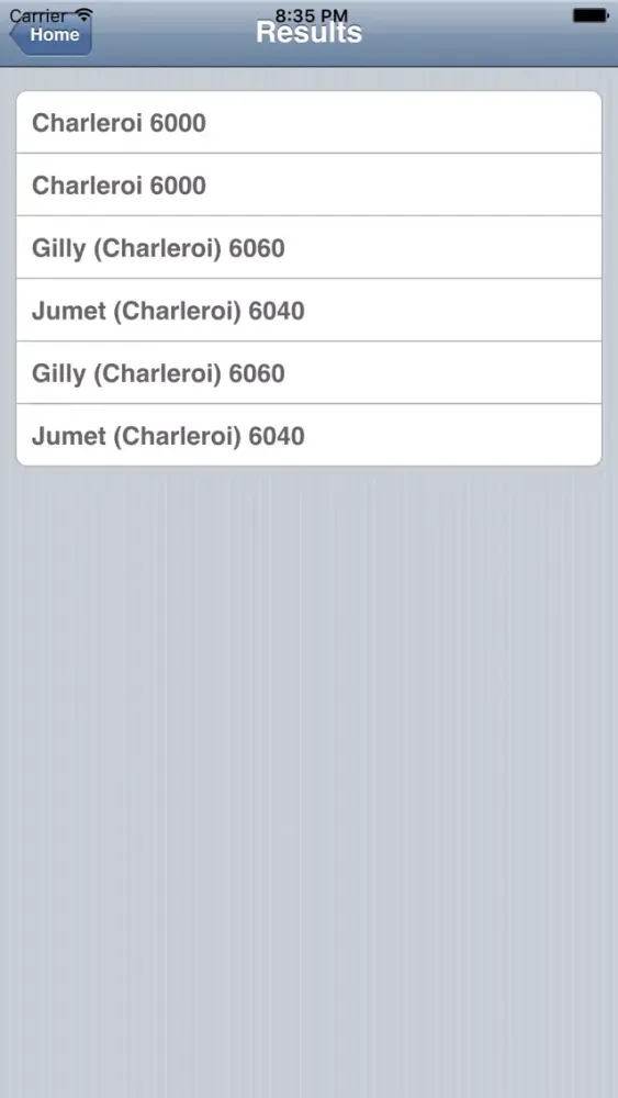 Screenshot di Zipcode tool