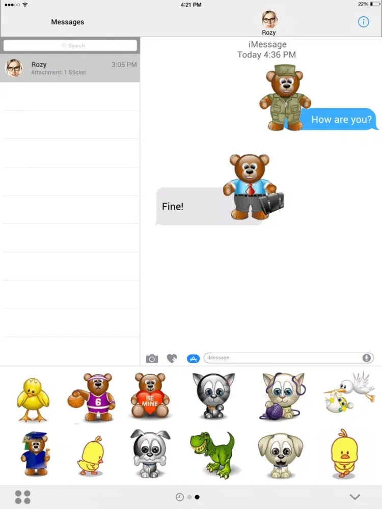 Ảnh chụp màn hình của Moji Emoji Exploji iPad 