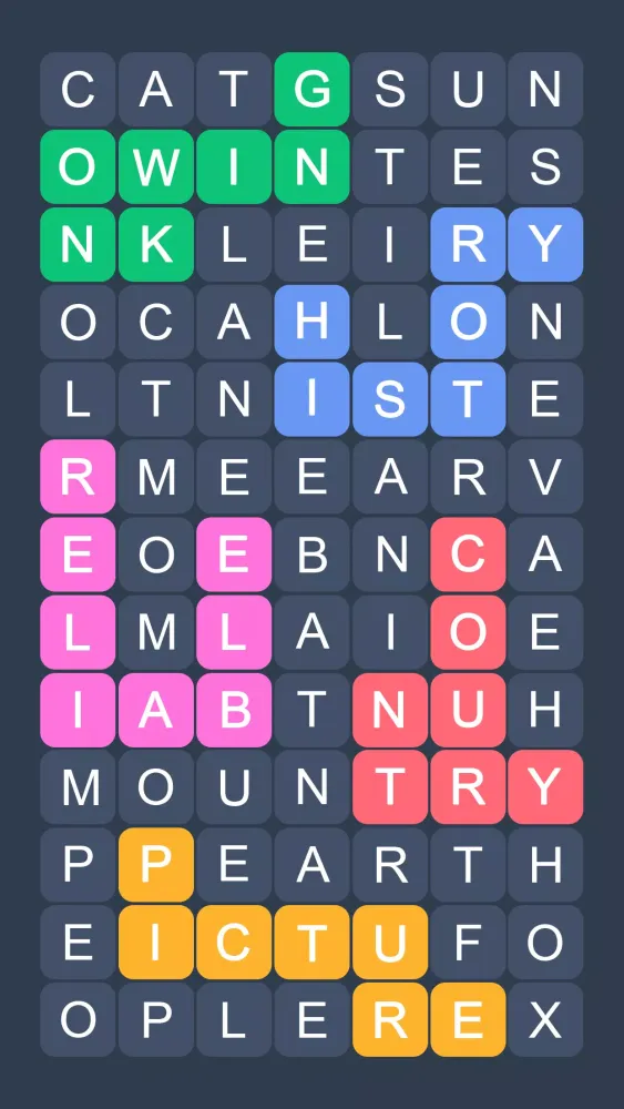 Word Search - Evolution Puzzle Screenshots