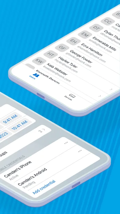 Capturas de tela do Avigilon Alta Access