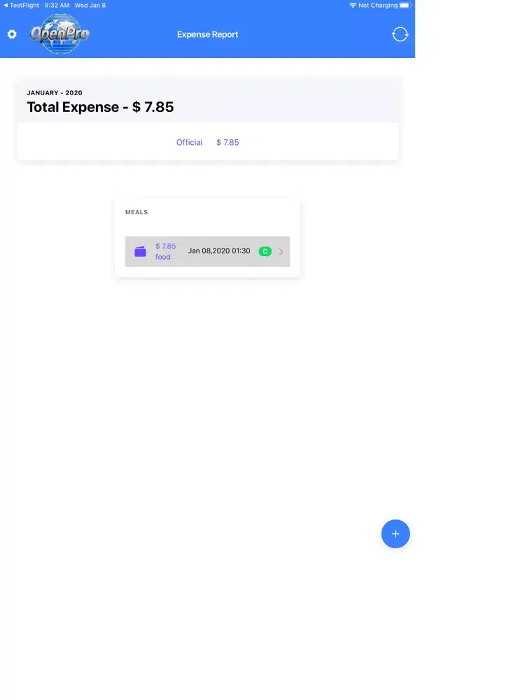 Expense OpenPro ERP Payables iPad  Screenshots