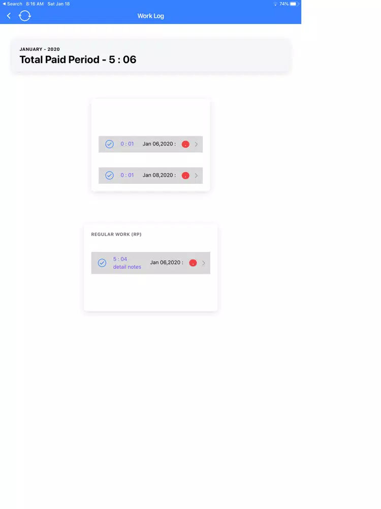 TimeCard OpenPro ERP iPad  Ekran Görüntüleri